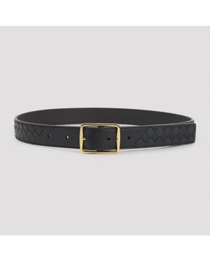 Bottega Veneta Reverso Belt - Black