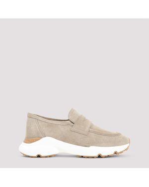 Tod's Tobacco Light Suede Leather Sport Runner - Natural