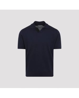 Canali Cotton Polo - Blue