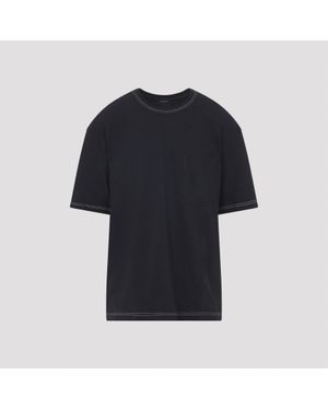 Lemaire Crewneck Chest Pocket T-Shirt - Black