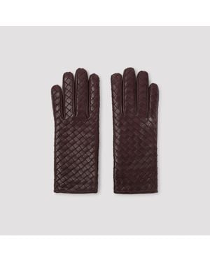 Bottega Veneta Intrecciato Gloves - Brown