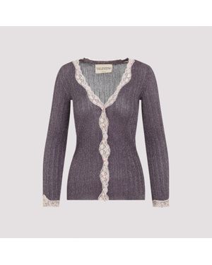 Valentino Chic Mini Cardigan - Purple