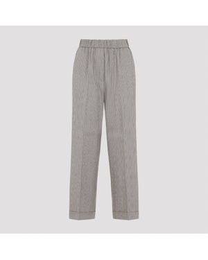 Peserico Straight Trousers - Grey