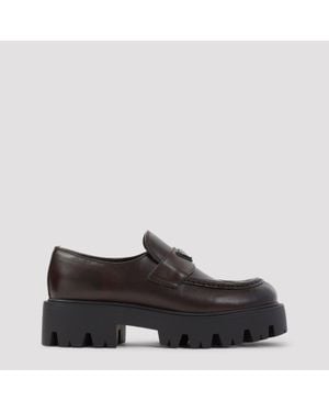 Prada Calf Leather Loafers - Black