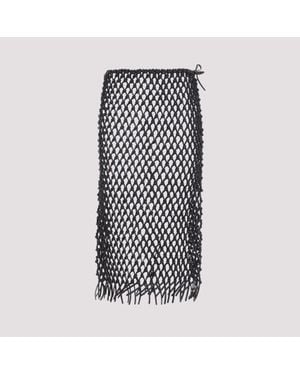 Frankie Shop Mini Leather Skirt - Black