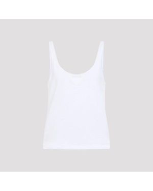 Prada Cotton Tank Top - White