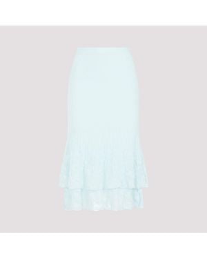 Bottega Veneta Cotton Midi Skirt For - White