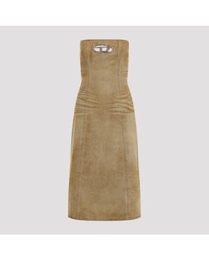 DIESEL De-Vildress-Fsf Midi Dress - Natural