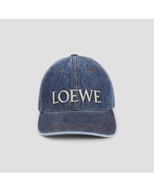 Loewe Denim Cap - Blue