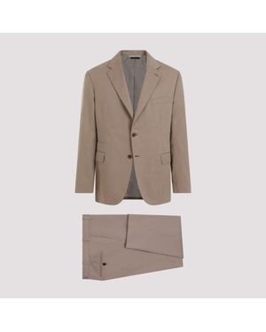 Brioni Cotton Suit - Natural