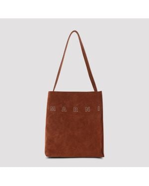 Marni Cigar Small Museo Hobo Bag - Brown