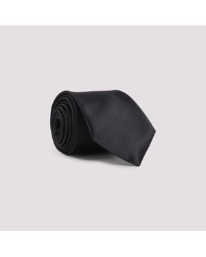 Saint Laurent Satin Tie - Black