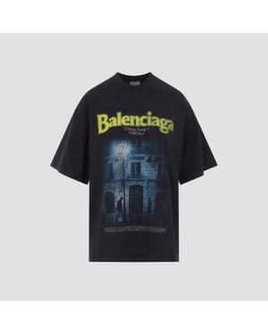 Balenciaga Large Fit T-Shirt - Blue