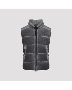 C.P. Company Hooded Down Gilet - Grey