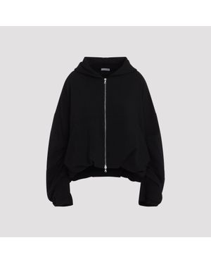 Dries Van Noten Cotton Hannett Tris Hoodie - Black