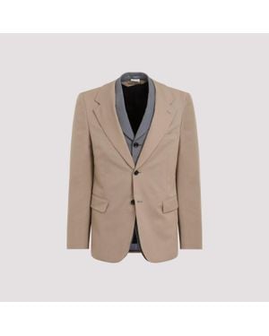Comme des Garçons Classic Wool Jacket For - Brown