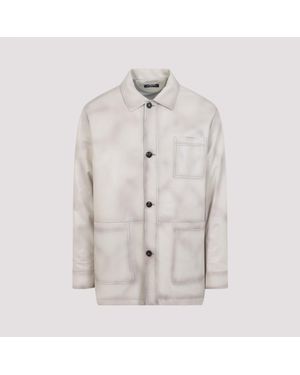 Kiton Lamb Leather Jacket - Natural
