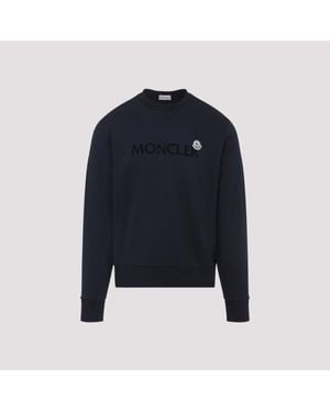 Moncler Cotton Sweatshirt - Blue
