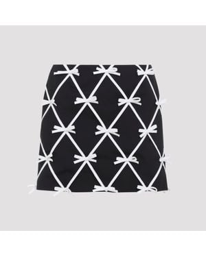 Moschino Bow Mini Skirt - Black