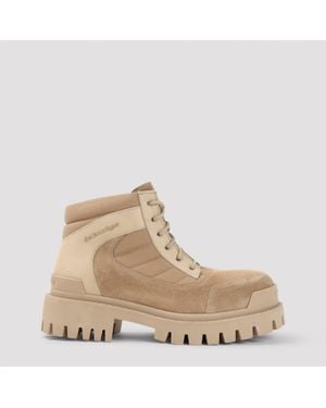 Balenciaga Low Combat Boots - Natural