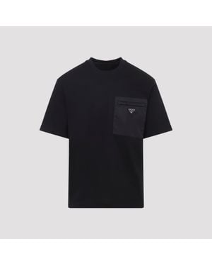 Prada Re-Nylon Jersey T-Shirt - Black