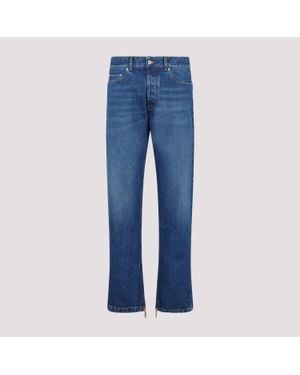 Off-White c/o Virgil Abloh Skate Medium Cotton Jeans - Blue