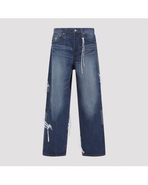 MASTERMIND WORLD Patchwork Jeans - Blue