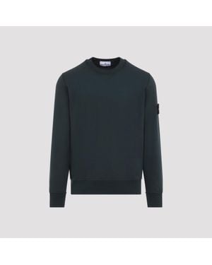 Stone Island Cotton Sweatshirt For - Blue