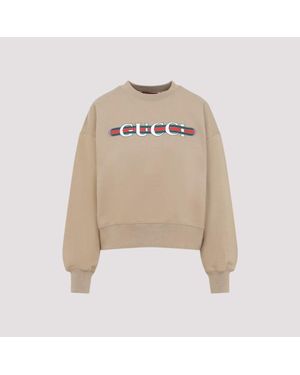 Gucci Logo Sweatshirt - Natural