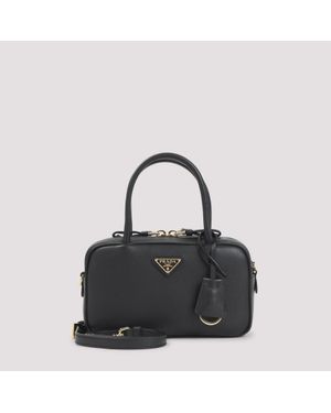 Prada Calf Leather Handbag - Black