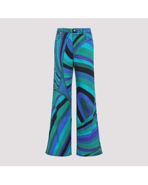 Emilio Pucci Iride Trousers - Blue