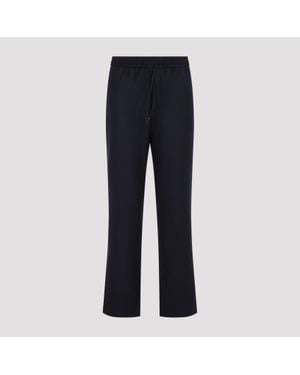 Sease Seamless Mindset Regular Straight-Leg Wool Trousers For - Blue
