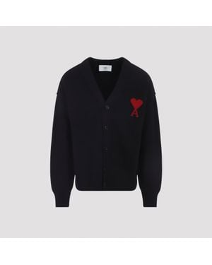 Ami Paris Adc Cardigan - Black