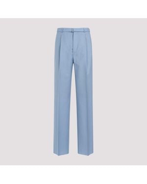 Lanvin Tailored Wide-Leg Trousers (It - Blue