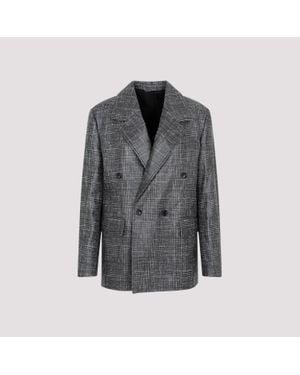 Bottega Veneta Printed Leather Jacket For - Grey
