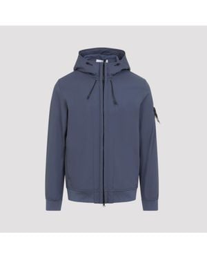 Stone Island Slate Soft Shell Jacket - Blue