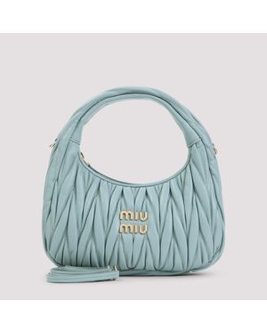 Miu Miu Wander Matelass Hobo Bag - Blue