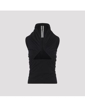 Rick Owens Prong Ss Top - Black