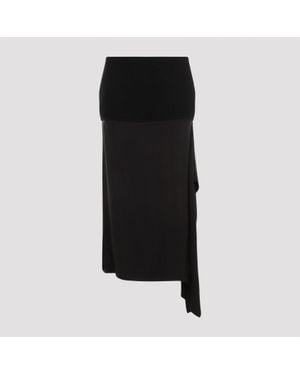 Jil Sander Wool Skirt - Black