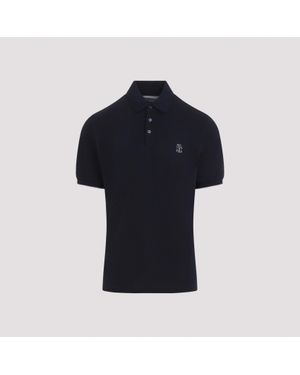 Brunello Cucinelli Cotton Polo Shirt - Black