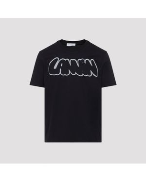Lanvin Embroidered Logo T-Shirt - Black