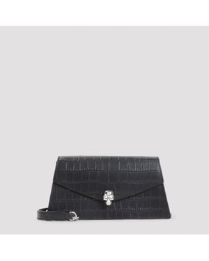 McQueen Skull Mini Bag - Black