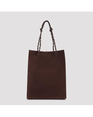 Jil Sander Chocolate Plum Tangle Tote Bag - Brown