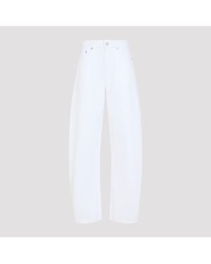 Alaïa Wide-Leg Cotton Trousers - White