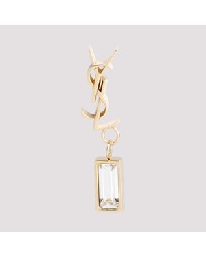 Saint Laurent Ysl Single Earrings - Metallic
