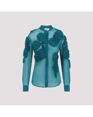 Dries Van Noten Chowsa Blouse - Blue