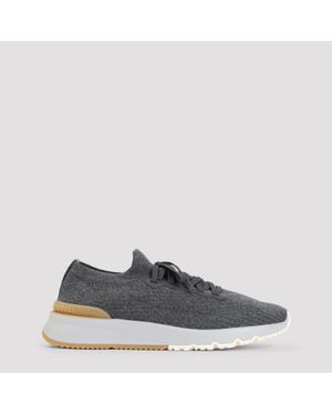 Brunello Cucinelli Cotton Trainers - Grey