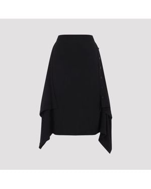 Lemaire Buttoned Skirt - Black