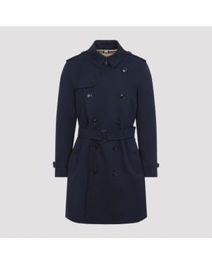 Burberry Kensington Trench Coat - Blue