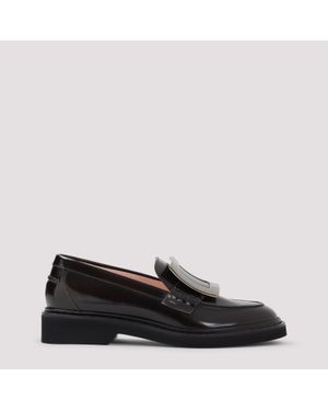 Roger Vivier Viv Rangers Met Buc 25 Loafers - Black